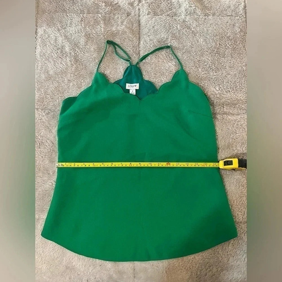Jcrew scalloped‎ tank top size 2 - Picture 3 of 5